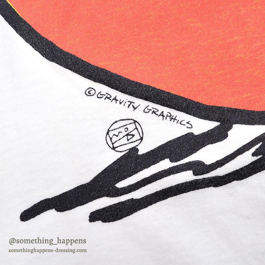 1990's GRAVITY GRAPHICS AUGUSTA PEACH T-SHIRT... L