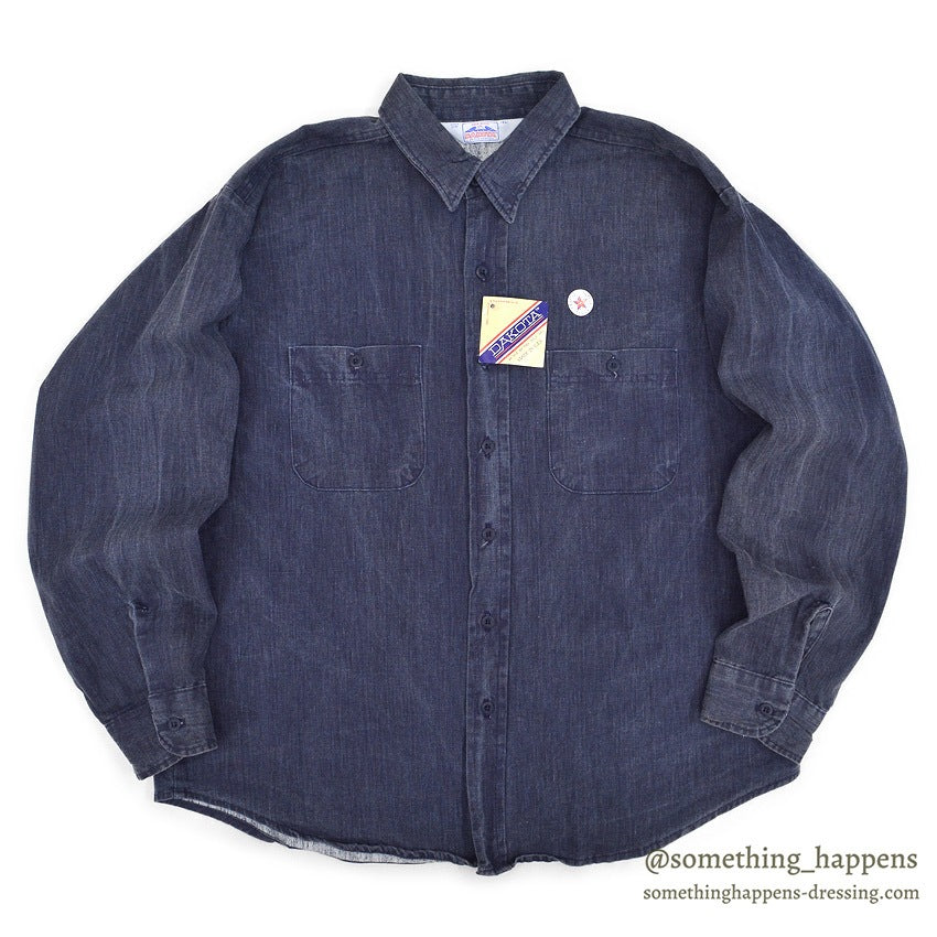 1990's DAKOTA BY FIVE BROTHER WASHED COTTON SHIRT ... XL