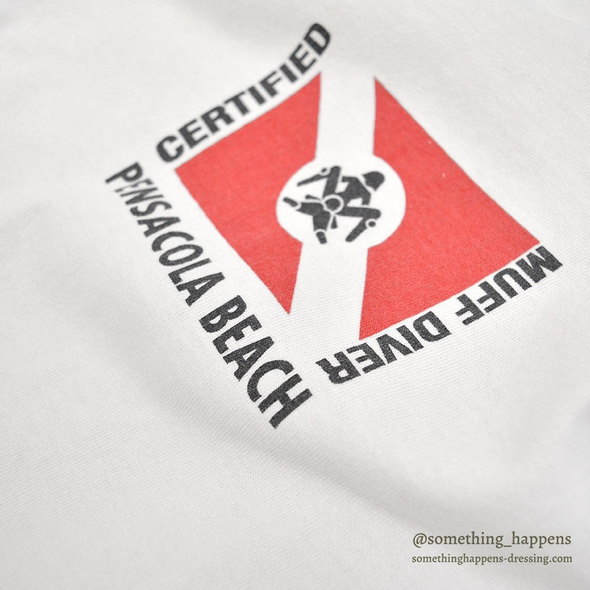 1990's H.L.MILLER CERTIFIED MUFF DIVING INSTRUCTOR T-SHIRT ... L