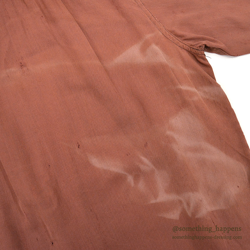1940's WESTMOOR RAYON GABARDINE WESTERN SHIRT / SUN FADED ...
