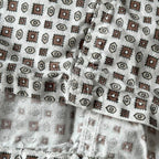 1950's EVER-FRESH GEOMETRIC PATTERN S/S SHIRT ... L
