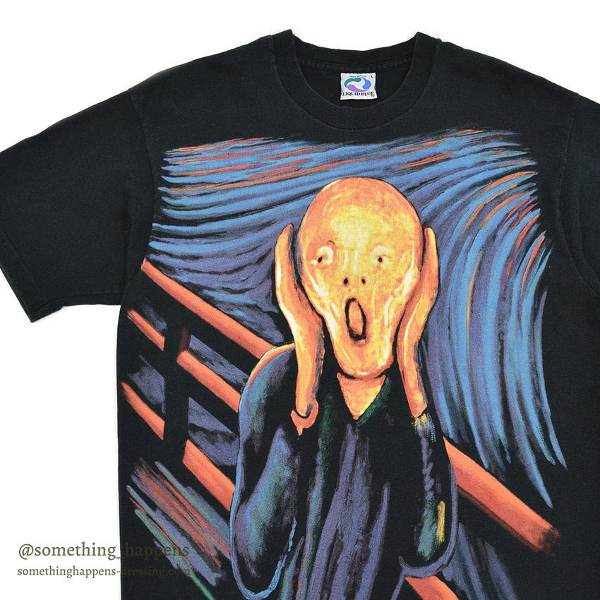 1990's LIQUID BLUE THE SCREAM ART T-SHIRT...L