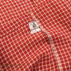 1950's LANELLA WEEKENDER RED/WHITE PLAID SHIRT ... ML