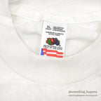 1990's DEADSTOCK FRUIT OF THE LOOM MONA LISA BIRTHDAY ART PRINT T-SHIRT ... XL