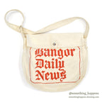 1960's~ BANGOR DAILY NEWS / NEWS PAPER BAG...