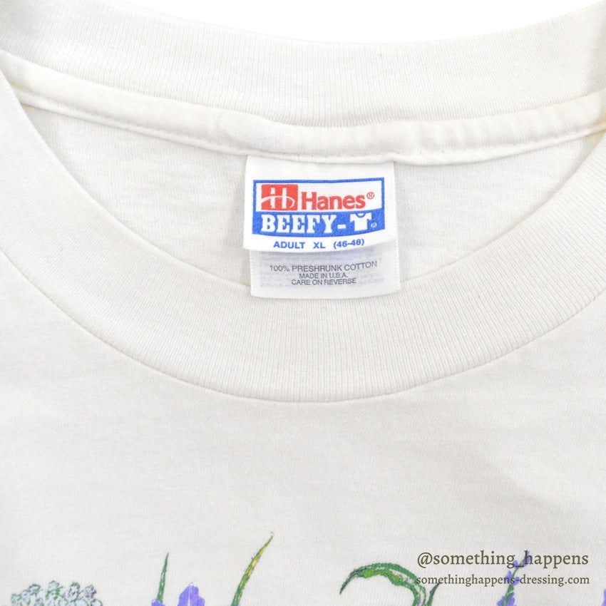 1990's HANES WILD FLOWERS PRINT T-SHIRT ... XL