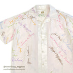 1950's~ NEAL E. THORSEN SIGNATURE EMBROIDERY S/S SHIRT...