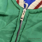 1950's DEADSTOCK JAPAN SOUVENIR JACKET スカジャン 顔虎 / 鳥居 TTSジッパー ...
