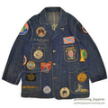 1950's LOTS OF PATCHES DENIM COVERALL...
