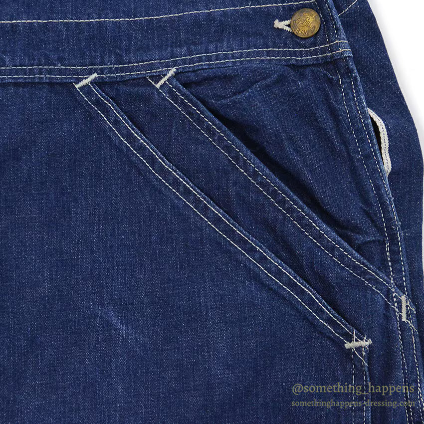 1950's CARTER'S DOUBLE KNEE DENIM OVERALL ... W44/L31