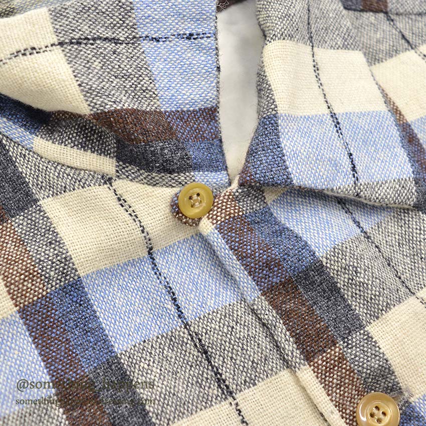 1950's McGREGOR PLAID WOOL SHIRT...ML
