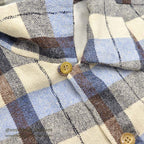 1950's McGREGOR PLAID WOOL SHIRT...ML