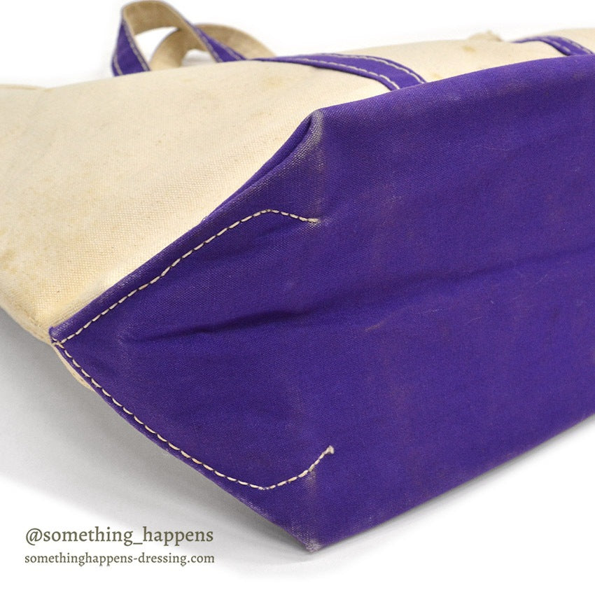 ~1980's L.L.BEAN BOAT AND TOTE / PURPLE ...