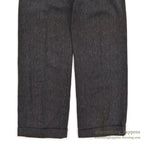 c.1940 DEADSTOCK OLD COTTON STRIPE WORK PANTS / ESSEX TROUSERS ... W33/L31