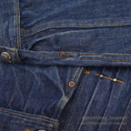 1940's~ MONTGOMERY WARD 101 BUCKLE BACK DENIM JACKET / COOL STUDS...