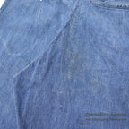 1960's UNKNOWN DENIM WORK TROUSERS / WESTERN COSTUME CO. ... W31/L31