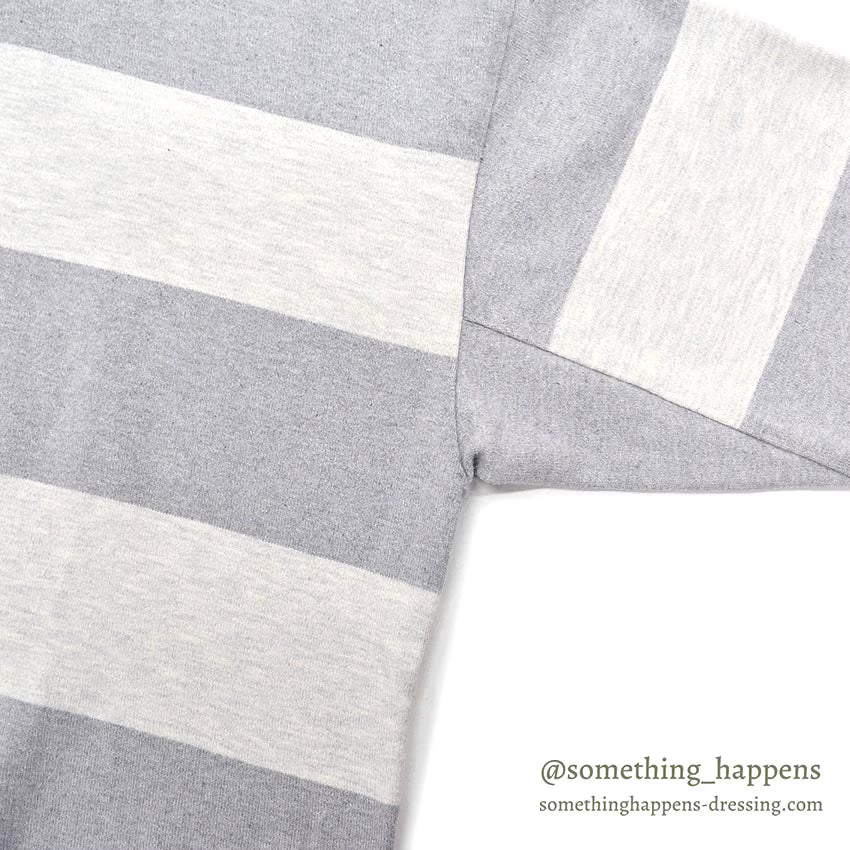 1980's LLBEAN STRIPED COTTON SWEAT HOODIE... L-TALL