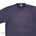 1960's TOWNCRAFT POCKET T-SHIRT / FADED NAVY ... XL