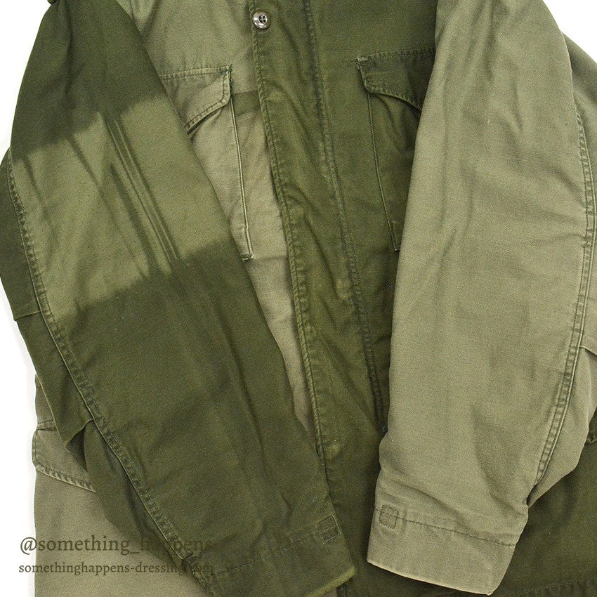 1980's~ M-65 FIELD JACKET ALPHA INDUSTRIES INC. / CRAZY PATTERN... MR