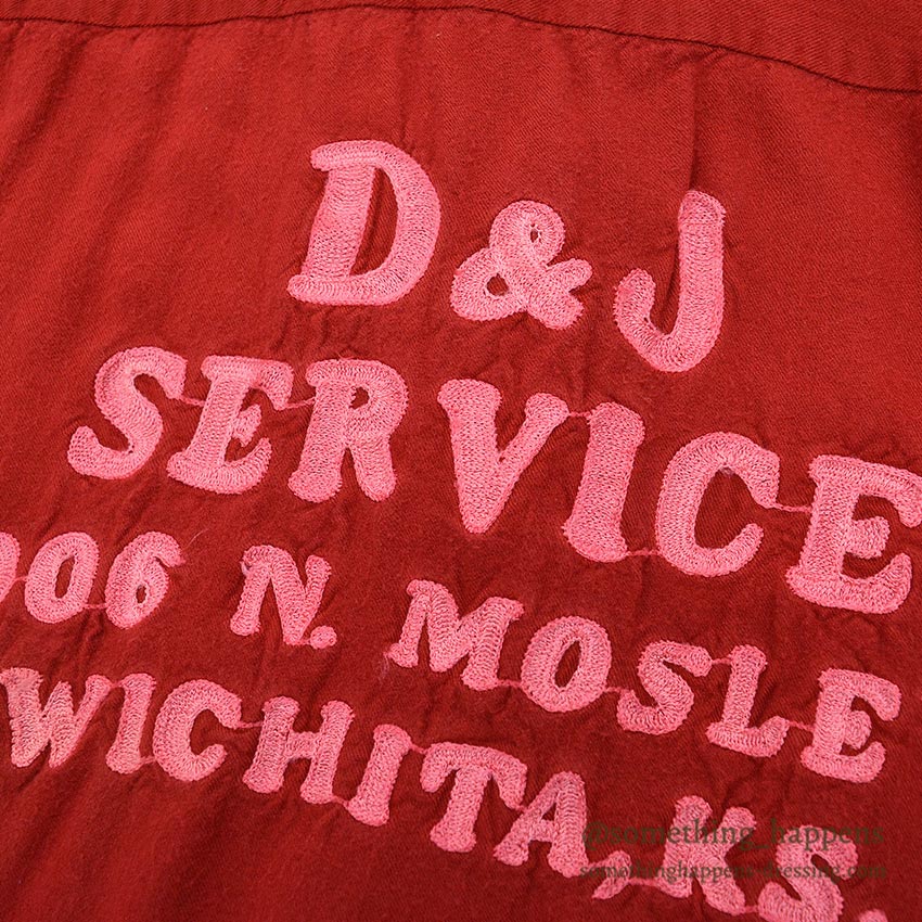 1960's TWO-TONE EMBROIDERY BOWLING RAYON SHIRT / UNIQUE BOWLING PIN BUTTON ...