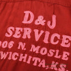 1960's TWO-TONE EMBROIDERY BOWLING RAYON SHIRT / UNIQUE BOWLING PIN BUTTON ...