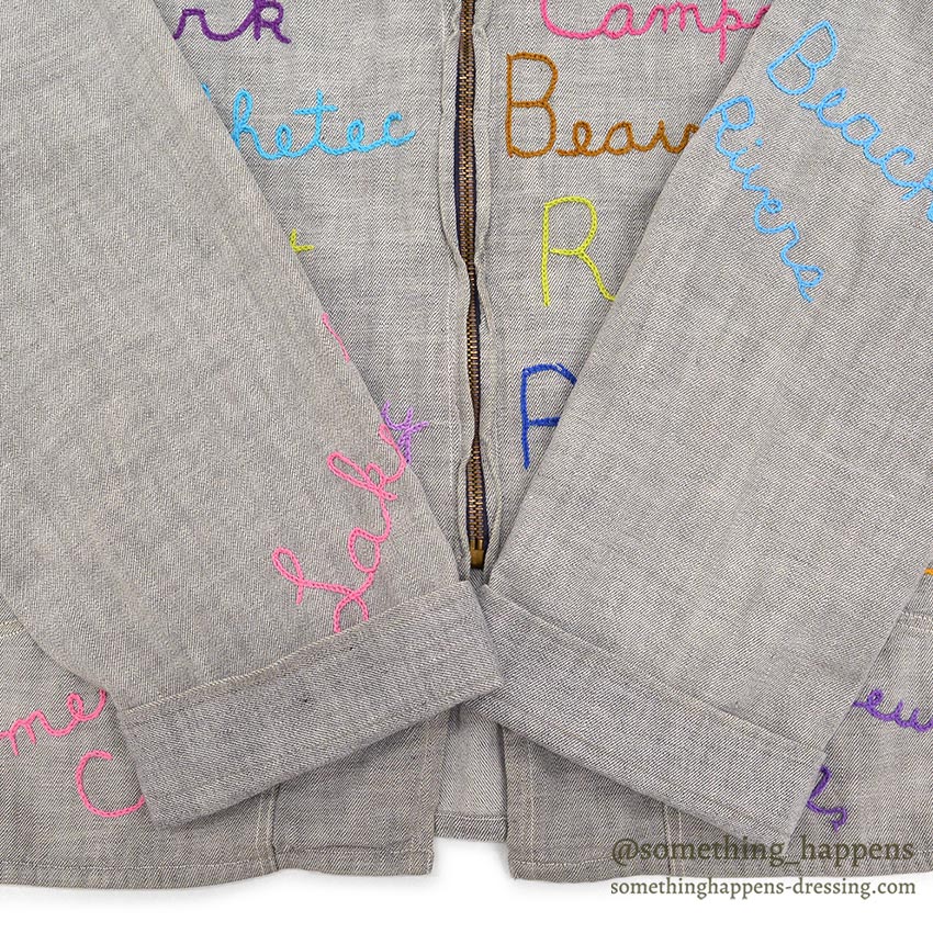 1950's~ CAMPERS TRAIL FULLY EMBROIDERED MEMORIAL JACKET / EXTREMELY RARE...