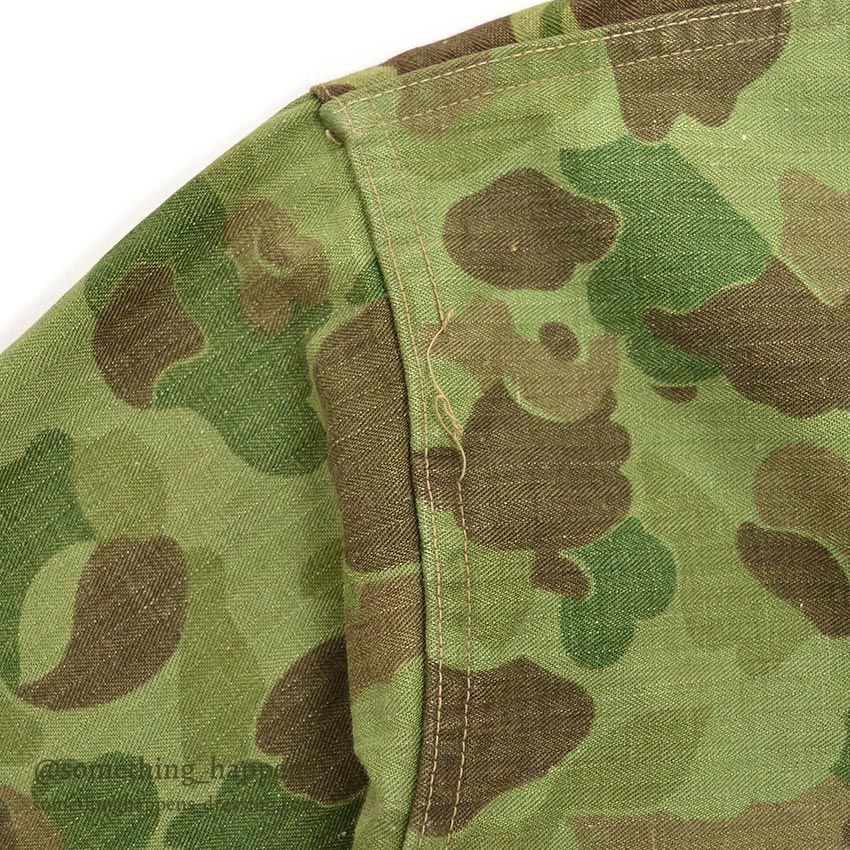 1940's U.S.M.C. WW2 P-44 DUCK HUNTER CAMO TWO-TONE HBT JACKET / MINT CONDITION ... 38