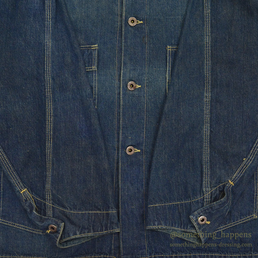 1930's UNKNOWN DENIM COVERALL / THICK DENIM ...