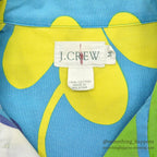 1990's J.CREW FLOWER PRINT S/S SHIRT / RARE PATTERN ... M