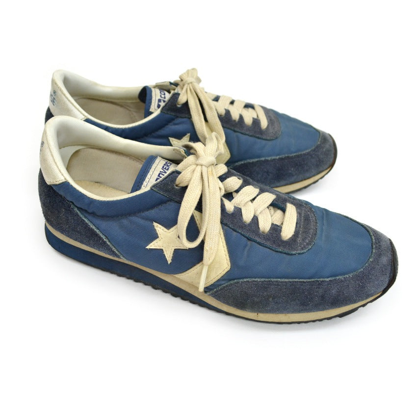 80's CONVERSE Blue × White Running Shoes