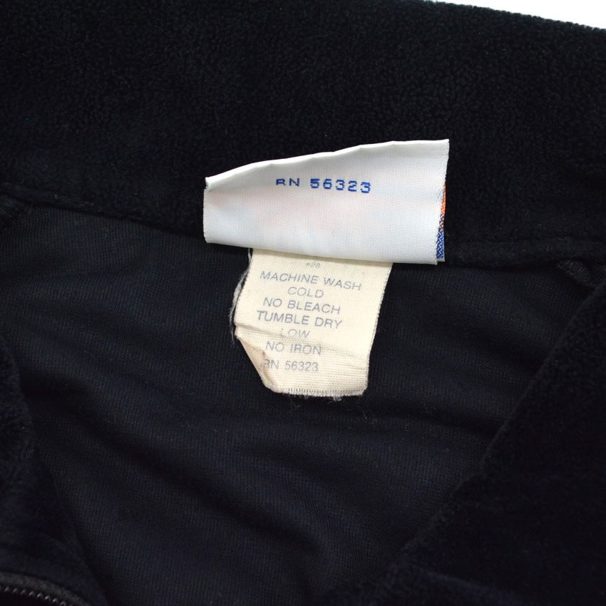 70's NIKE ALL BLACK VELOR TRACK JACKET... L