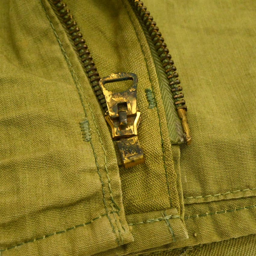~50's RED HEAD Hunting Zip-Up Vest Olive Green...