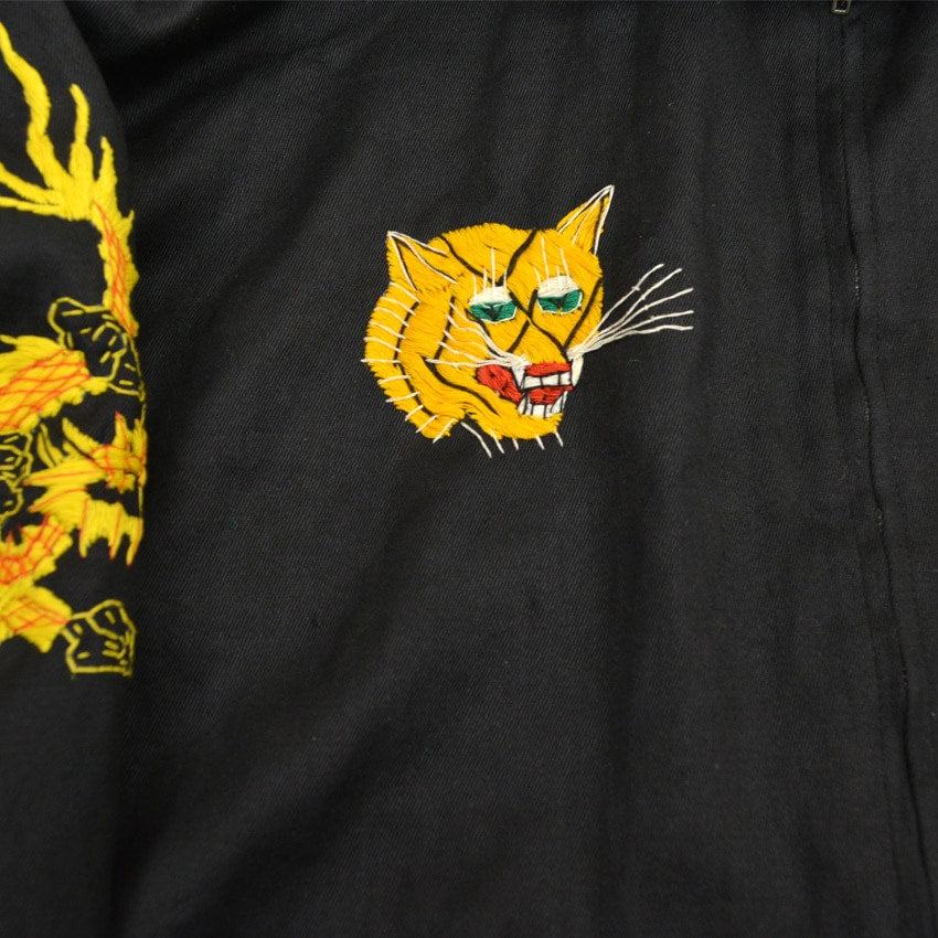 60's Vietnam Tour Jacket, Black Cotton... Size M