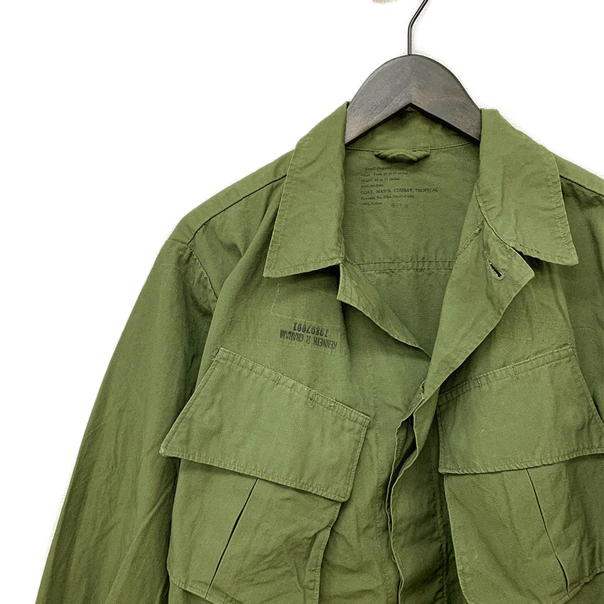 60's Stenciled US ARMY Jungle Fatigue 3RD Non-Ripstop ... SR