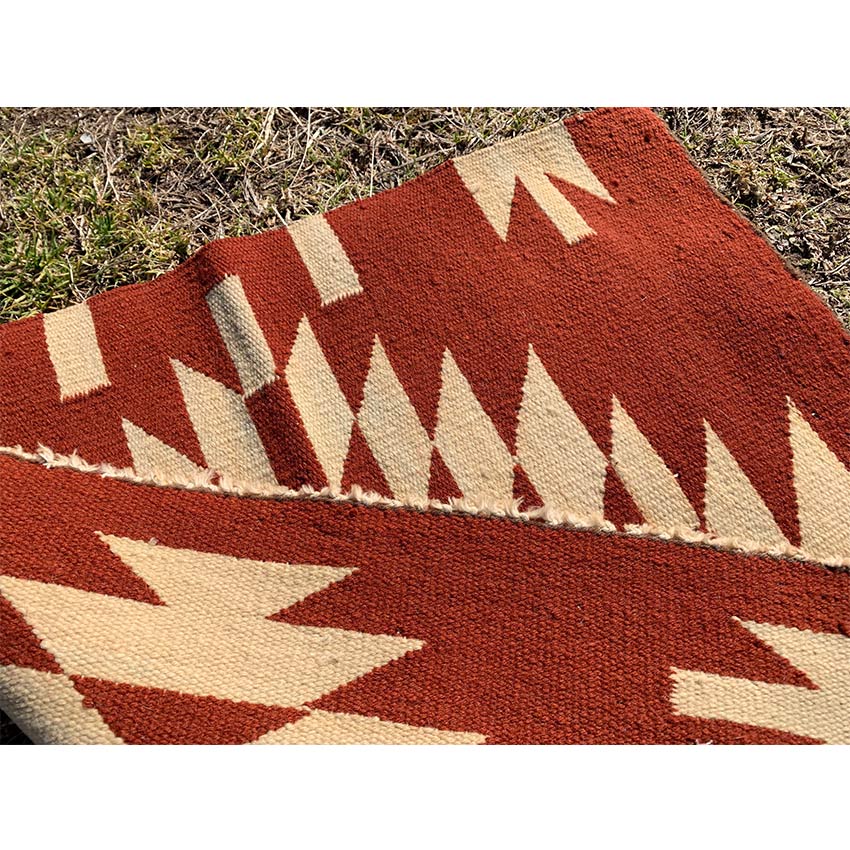 circa 1940's~ Navajo Rug Brown... 50cm×50cm