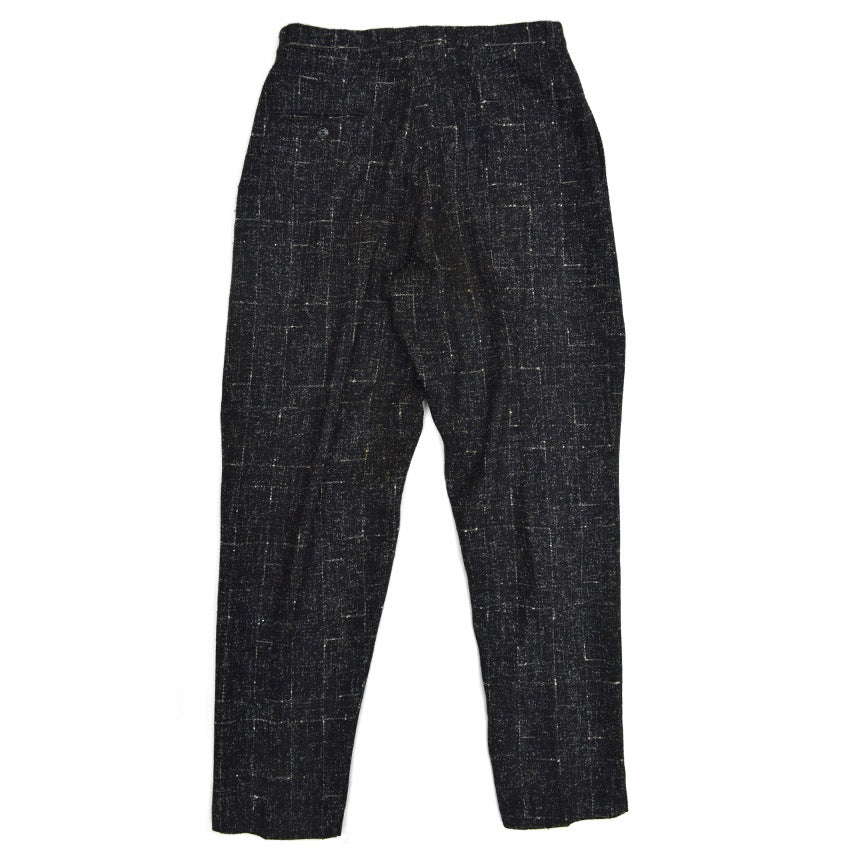70's COTLER Fleck Pattern Black Wool Slacks...