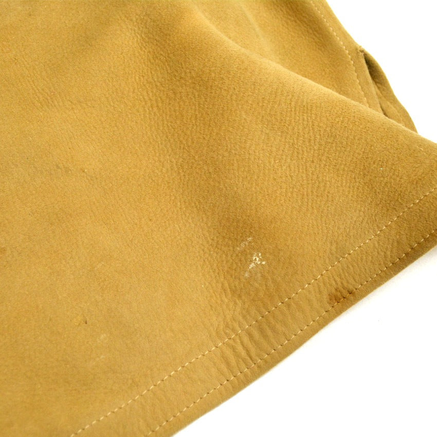 60s-style deerskin jacket with happi coat sleeves...