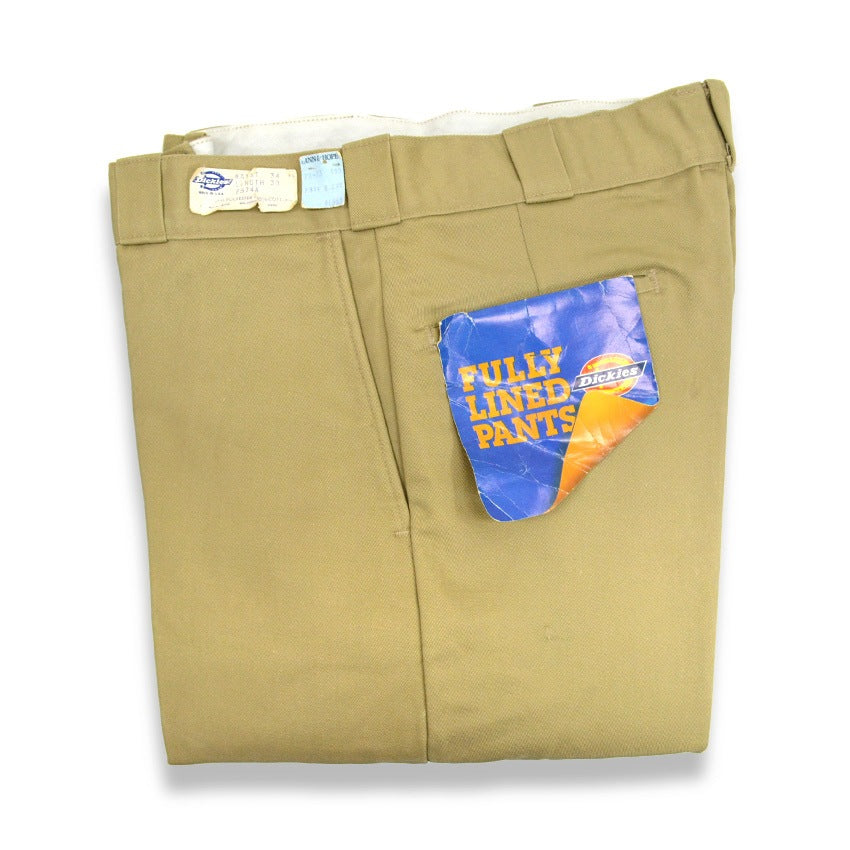80's Deadstock Dickies 874 Work Pants Fully Lined... 33×29