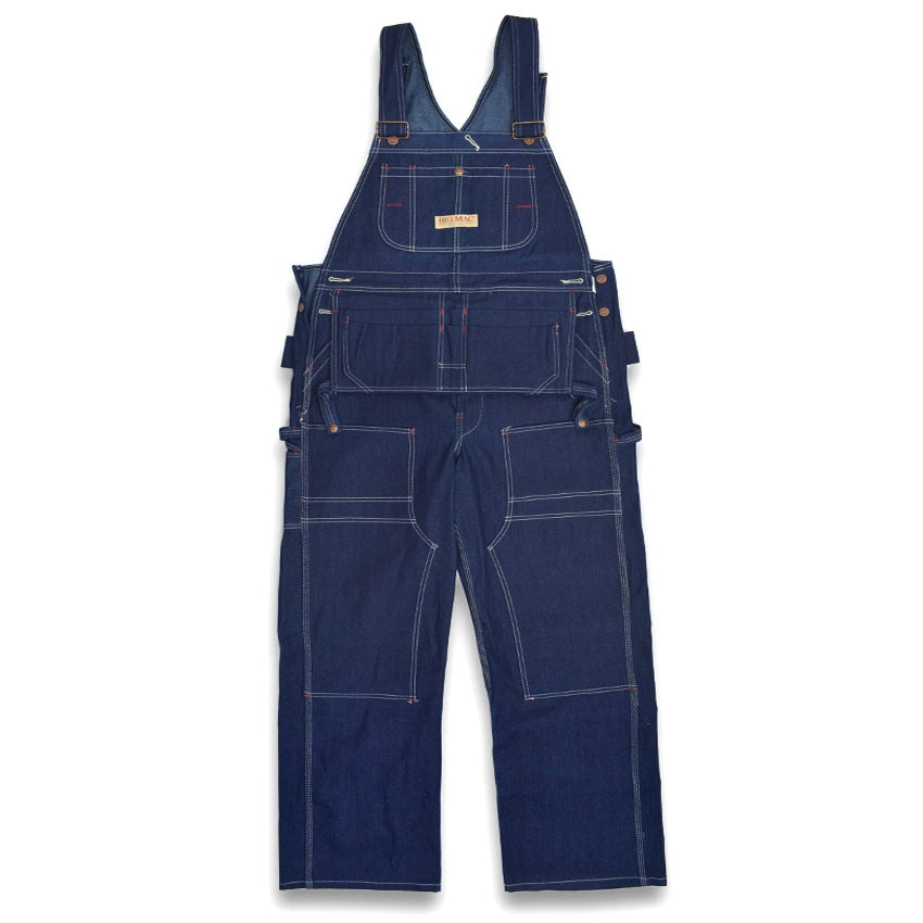 ~90's Deadstock BIGMAC Double Knee Denim Overalls with Apron ...36x34
