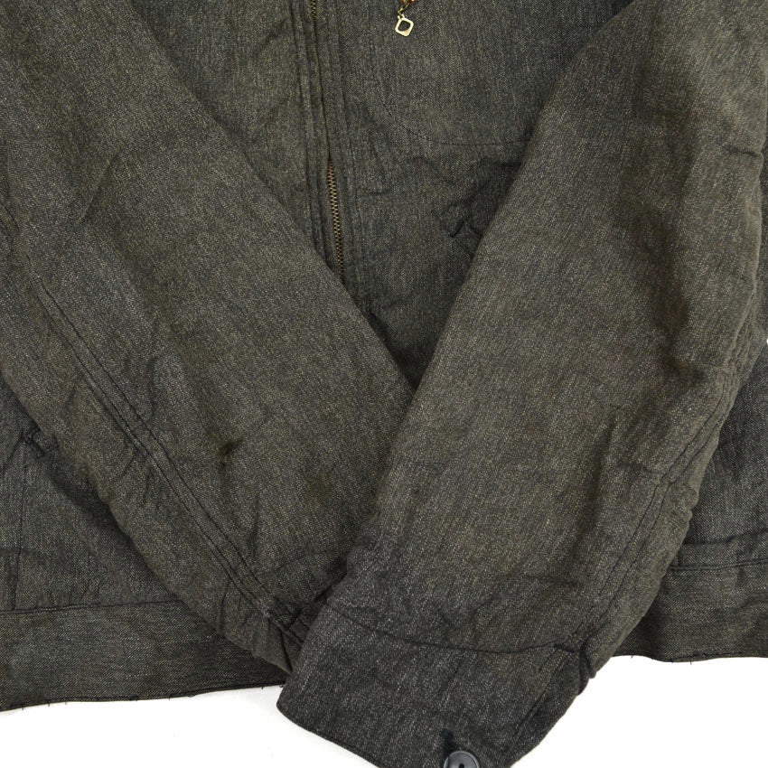 1950s- Casey Jones Black Chambray Work Jacket... 40