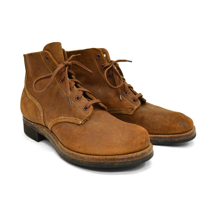 40's U.S.NAVY ww2 TYPE3 Roughout Boots ... 81/2D