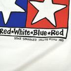 90's~ Deadstock juli Red White Blue Star T-shirt... L