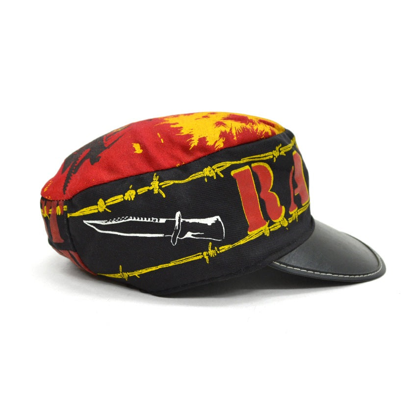 80's RAMBO FIRST BLOOD ALL OVER PRINT CAP...