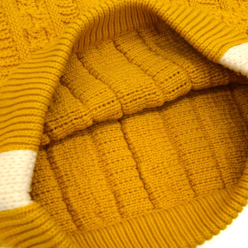 ~60's Mitchell-Hermann Two Tone Turtle Neck Wool Sweater... L