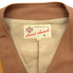 60's david church No Collar Gabardine Shooting Jacket...