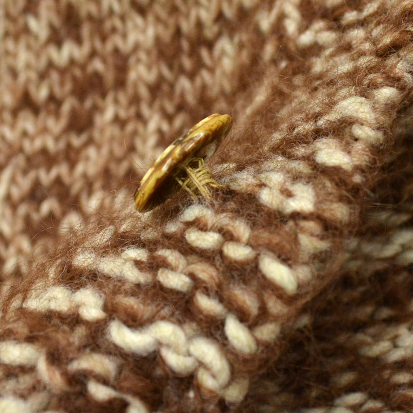 60's~ OLD HOMEMADE LONG SWEATER...