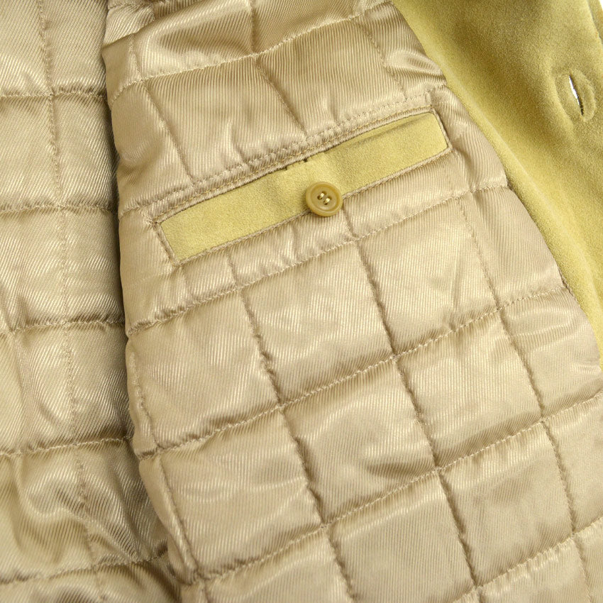 80s Calvin Klein suede leather jacket, made in Italy... L