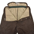 60's~ SEARS ROEBUCK Ted Williams Dark Brown Quilting Pants...