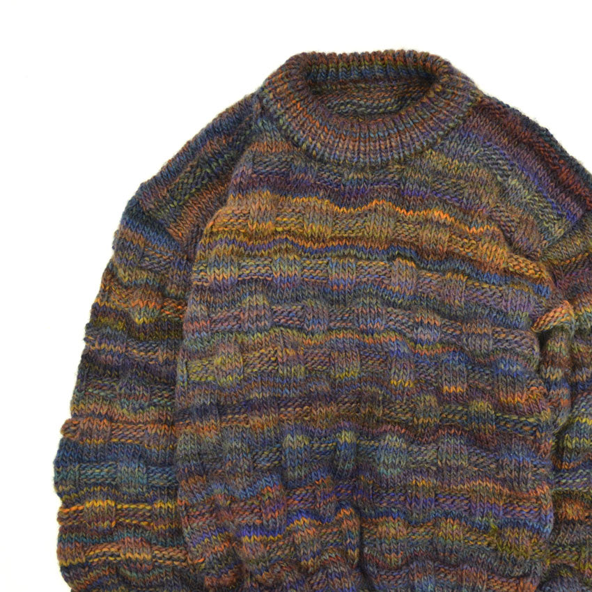 OLD HOMEMADE HANDKNIT WOOL SWEATER ...
