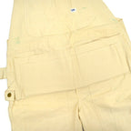 1970s Deadstock Lee Off-White Overalls, Double Knee, with Apron, Lot.C44SB ... W40 L30